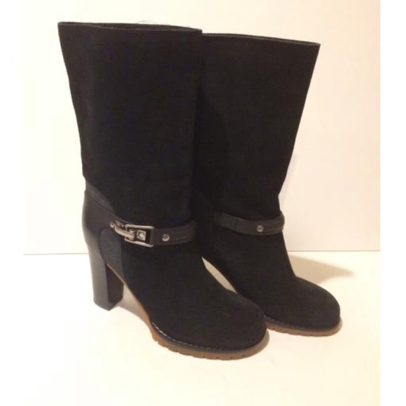 See by Chloe Buckle Suede Mid-Calf Boots NEW, Size 36EU - Picture 1 of 3